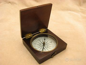Antica bussola tascabile inglese c.1860