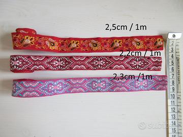 Nastri 3 metri. Jacquard.