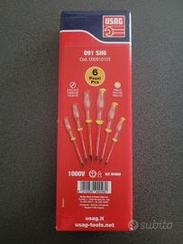 Serie di 6 cacciaviti Usag isolati art.091/SH6