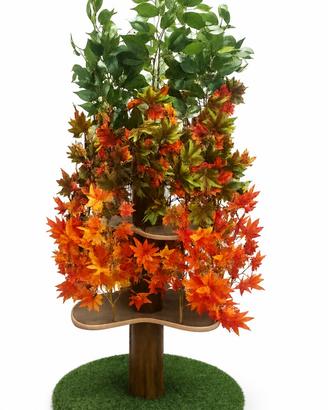 Cat Tree Albero Tiragraffi con foglie, come nuovo