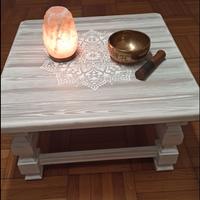 Tavolino Zen Mandala, legno massello