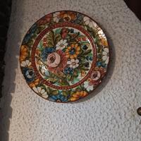 Piatto ceramica artistica Castelli anni 70