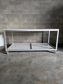 Bancone / Tavolo da lavoro in alluminio anodizzato