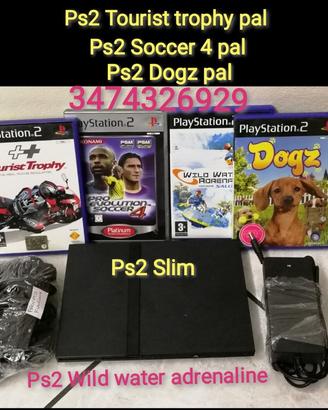Console PS2 Slim con 4 Giochi