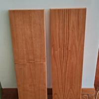 Set 2 mensole legno noce chiaro
