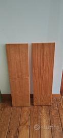 Set 2 mensole legno noce chiaro