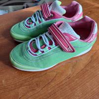 Scarpe sportive/sneakers ortopediche verdi fucsia