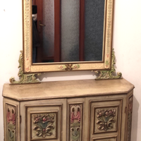 Consolle con specchiera in stile vintage