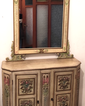 Consolle con specchiera in stile vintage