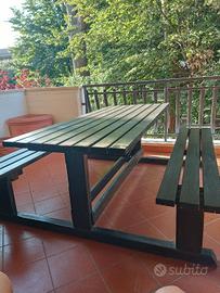 Tavolo da giardino in Teak massello