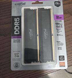 Crucial Pro RAM DDR5 32GB Kit (2x16GB) 6000MHz