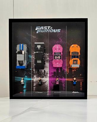 Cornice Frame 50x50cm per Lego Fast and Furious