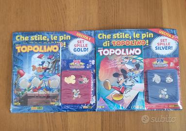 Topolino 3626 e 3627 sigillati con spille pin 