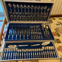 Servizio di posate vintage e scatola originale