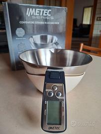 BILANCIA ELETTRONICA DA CUCINA IMETEC CON CONTENIT