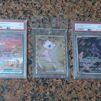 Trio 151 Mewtwo 052 PSA10, Mew Ex 053 PSA 9, Mew