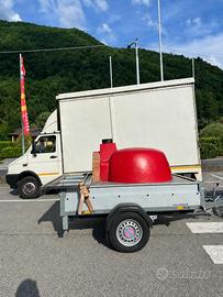 Foodtruck iveco daily+ carrello forno a legna