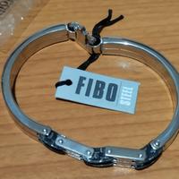 bracciale in acciaio uomo fibo
