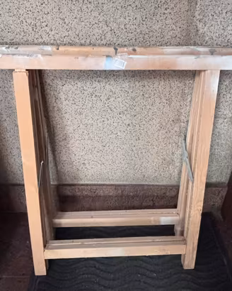Cavalletto in legno pieghevole