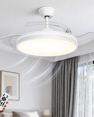 Planetitaly Plafoniera LED 27W CCT Lampada Parete Soffitto Muro Officina Garage Ripostiglio Cabina Armadio Spogliatoio Guardaroba Luce Interni Alta Resa Luminosa Luce Diffusa 230V (60cm