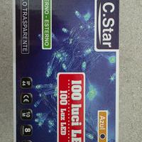 Luci di Natale blu da esterno 10 metri