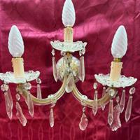 Coppia di applique vintage vetro di Murano '50-60