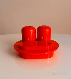 Set sale pepe + senapiera arancio Guzzini 1970