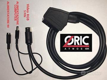 CAVO SCART VIDEO RGB PER ORIC-1 / ATMOS