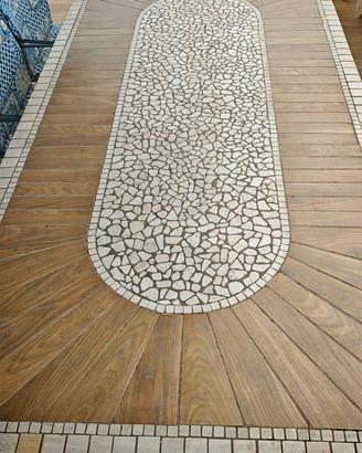 TAVOLO IN MOSAICO + 6 SEDIE 