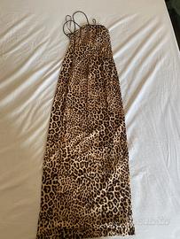 Vestito lungo leopardato Breshka taglia M aderente
