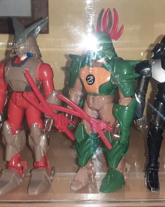 i 5 Samurai vintage anni 80 Modellini,Fascie LEGGI