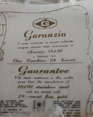 Servizio Dolce e Dessert GOTTINGHEN