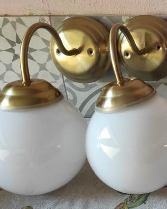 coppia lampade applique Lillholmen oro chiaro