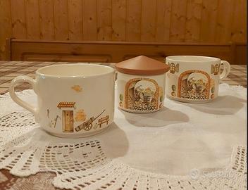 Set 2 tazze e zuccheriera