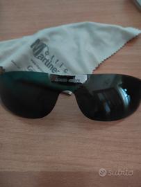 mascherina lente Armani nera con calamita 