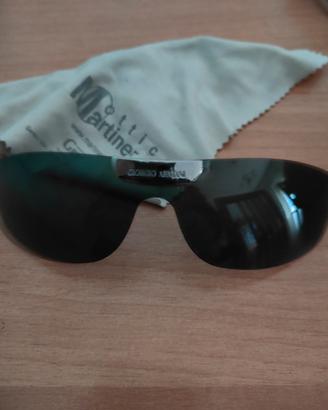 mascherina lente Armani nera con calamita 