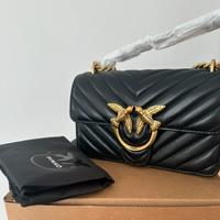 Borsa a spalla nera Pinko