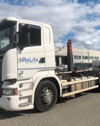 SCANIA R580 V8 EURO 6 IMPIANTO SCARRABILE TRE ASSI