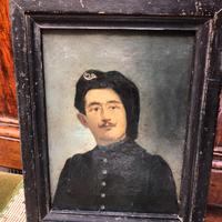 Antico ritratto olio su tela