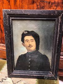 Antico ritratto olio su tela