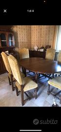 Tavolo ovale e 6 sedie