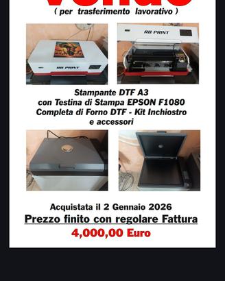 stampante DTF A3