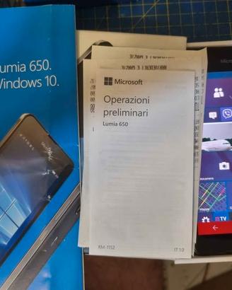 Nokia  LUMIA 650 PERFETTAMENTE FUNZIONANTE - leggi