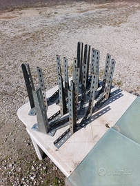 Staffe a mensola zincate