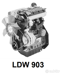 Motore lombardini LDW 903 LDW903 1003 LDW1003 FOCS