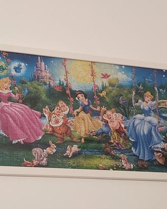 Puzzle principesse incorniciato