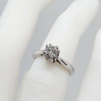 COD.21.26 ANELLO SOLITARIO ORO BIANCO 18K 750