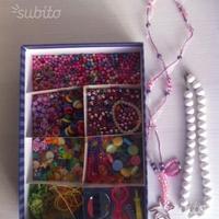 Scatola perline colorate 2 collane