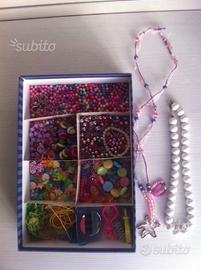 Scatola perline colorate 2 collane