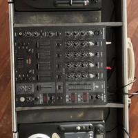 Console da DJ completa con custodia e cavalletto